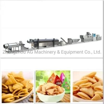 100-150kg/H Commercial Frying Crispy Corn Bugles Pellets Making Line