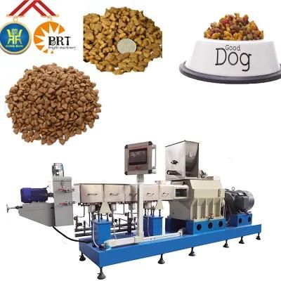 Grains Materials Puffed Extruded Dog Food Pellet Making Machinery Automatic Dry Pet Food ...