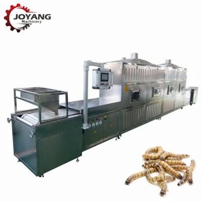 100kw 100kg / H Superworm Microwave Insect Drying Machine