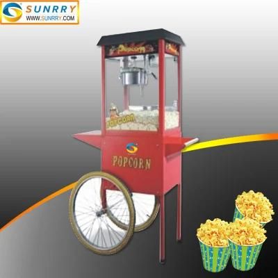 Commercial Automatic Making Air Popping Popcorn Machine with Cart