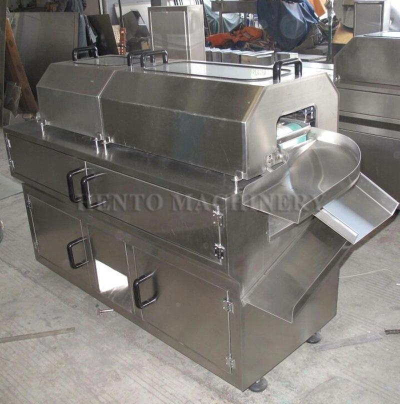 1.5T/H Capacity Aloe Washing Peeling Dicing Machine / Aloe Cubes Cutting Production Line