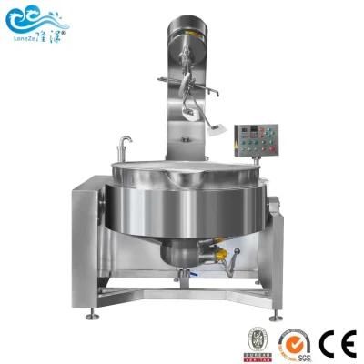 Automatic Industrial Gas Heating Planetary Cooking Mixing Machine with Paddles Mixer for ...