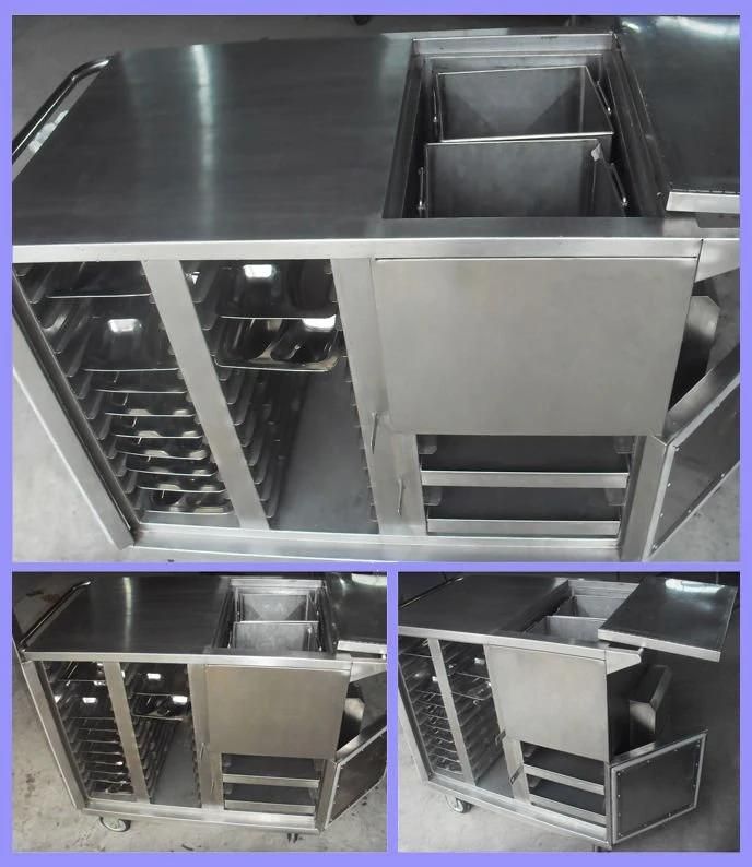 Stainless Steel Electric Heated Type Insulated Food Cart (THR-FC011)