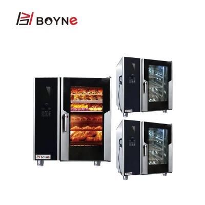 Commercial Kitchen Cooking Equipment LCD Version Combi Oven with Boiler