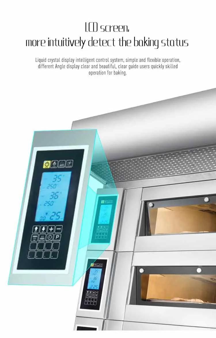 LCD Screen 3 Deck 6 Trays Electric Baking Oven