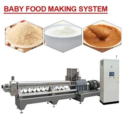 Automatic Extrusion Instant Baby Cereal Powder Process Line Making Machines Production ...