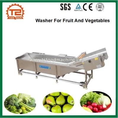 High Efficiency Professional Vegetable and Fruit Bubble Washer Food Processing Equipment