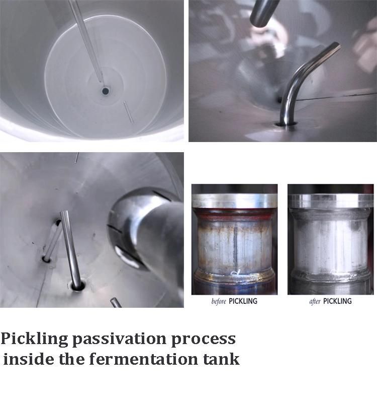 SUS 304 500L 1000L 2000L Beer Brewing Equipment Beer Fermenter Made in China for Brewery