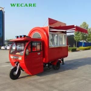 Three Wheels Mobile Fast Food Van for Snack