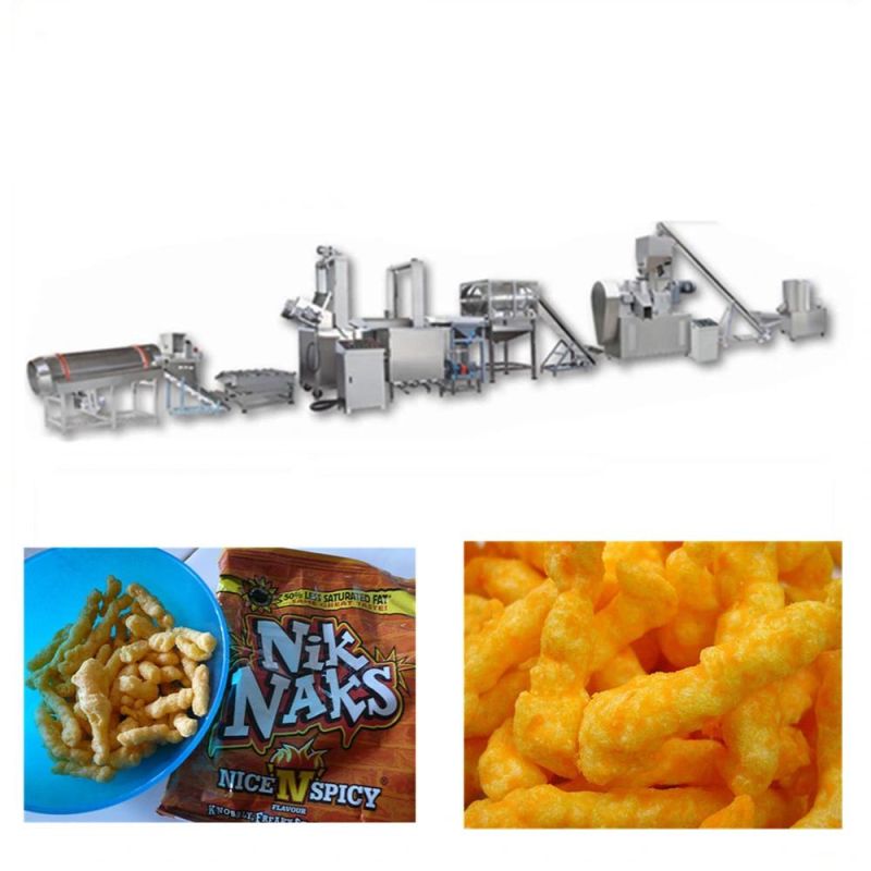 Double Screw Extruder Cheetos Puff Food Machine