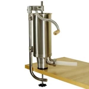 8lbs Vertical Stainless Steel Sausage Meat Stuffer Sausage Making Machine with 4 Nozzles