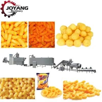Corn Puffed Snack Food Extruder Machine Snack Pellet Processing Plant