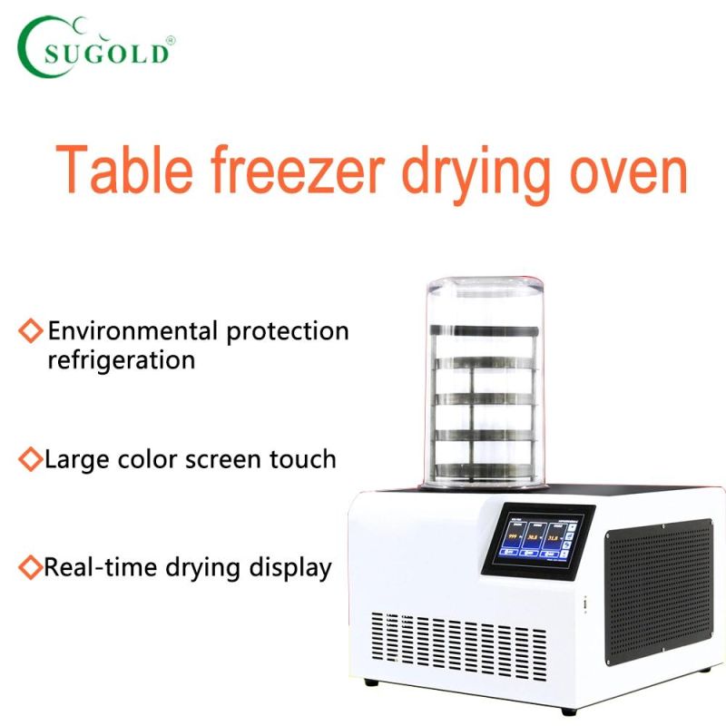 Desktop Pharmaceutical Food Chemical Vacuum Dryer Machine Freeze Dryer