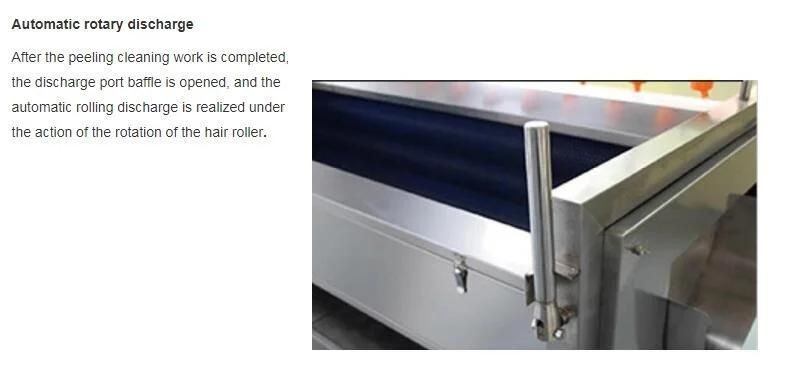 Brush Washing Peeling Polishing Machine for Vegetable and Fruit