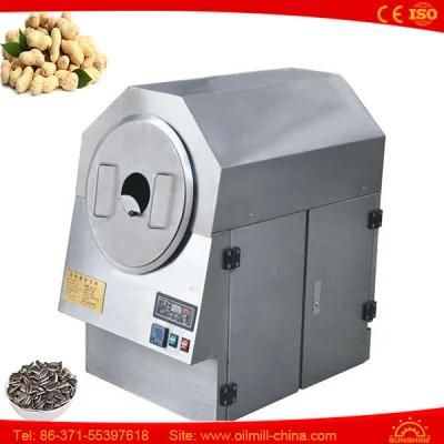 Electric Stainless Steel Peanuts Drum Mini Cacao Grain Nut Roaster