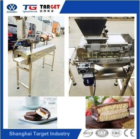 Small Capacity Chocolate Enrobing Machine with Chocolate Syrup