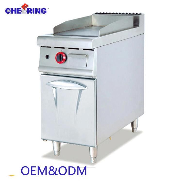 Factory Hot Sale Gas Griddle with Cabinet