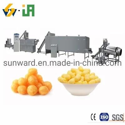Double Screws Puffed Corn Chip Snack Extrusion Making Machinery