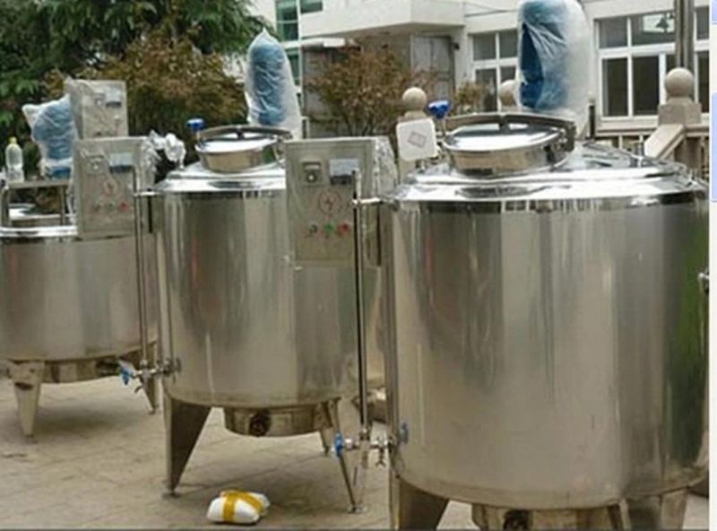 Sanitary Stainless Steel Steam Heating Liquid Mixer Tank