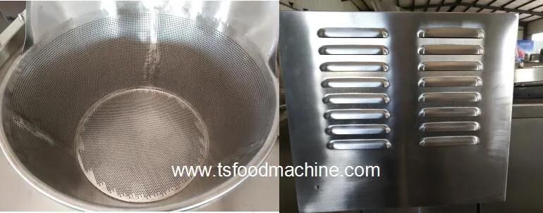Natural Gas Batch Fryers for Fried Snacks Pork Rinds Frying Machine