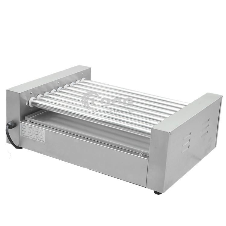 Commercial 9 Rollers Sausage Machine Catering Equipment Bread and Bun Warmer Baker Electric Cooking Roast Hot Dog Roller Grilling