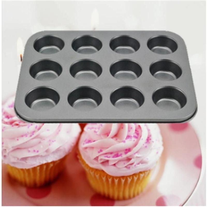 12 Cup Non Stick Mini Muffin Pan / Muffin Cupcake Moulds Cake Baking Mold New