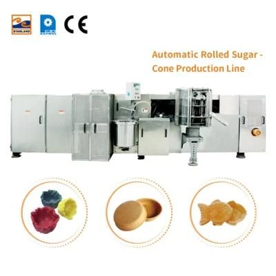 Fully Automatic Multi-Function Wafer Bowl Machine with 55 Pieces and 9 Meters Long Baking ...