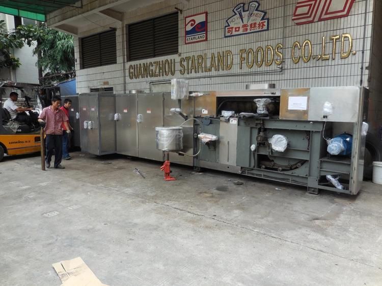 Wheat Flour Sugar Rolled Cone Baking Production Line / Crispy Cone Making Line
