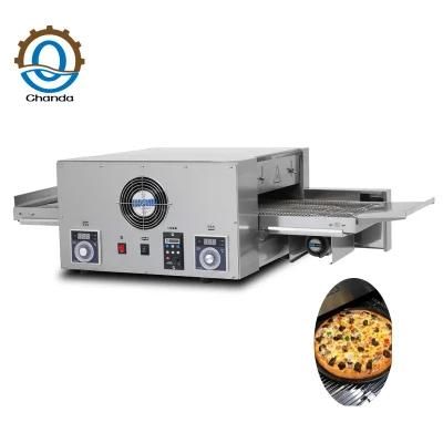 Stainless Steel Gas / Electric Type Commercial Conveyor Pizza Oven