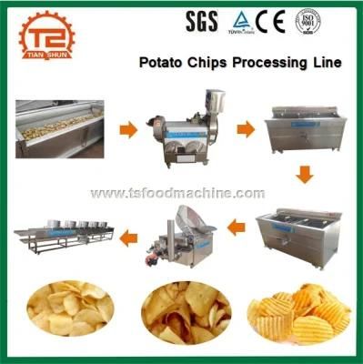 High Efficient French Fries Potato Chips Processing Line Production Machine