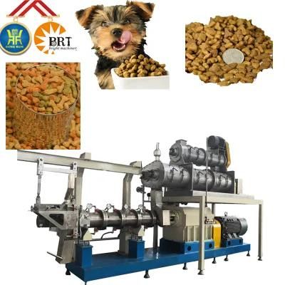 Dog Cat Food Making Machine Dry Pet Food Extruder Animal Feed Extruding Extrusion Line ...
