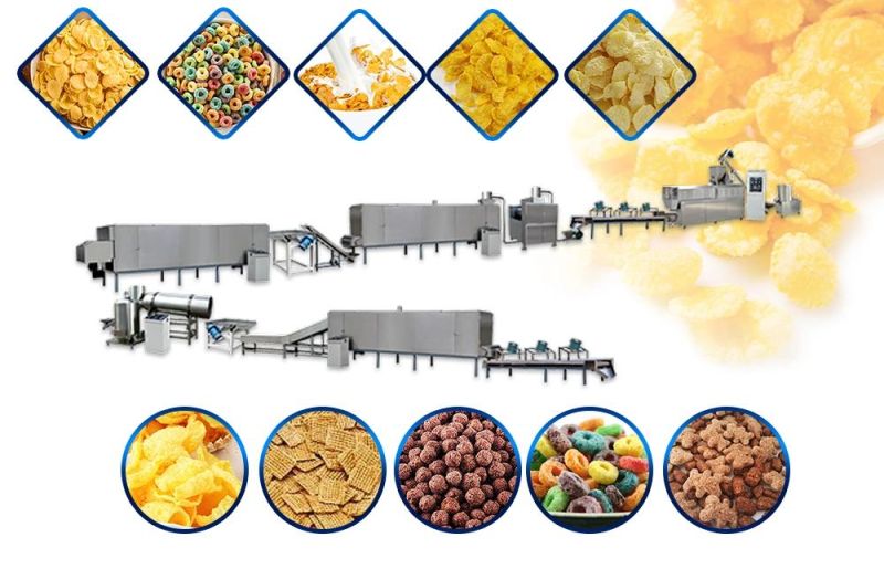 2021 200-500kg/H Nestle Nesquik Chocolate Breakfast Cereal Ball Snack Food Making Machine Production Line