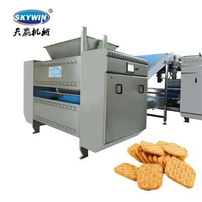 Skywin Automatic Biscuits Production Process Line Soda Cracker Biscuit Making Machine for ...