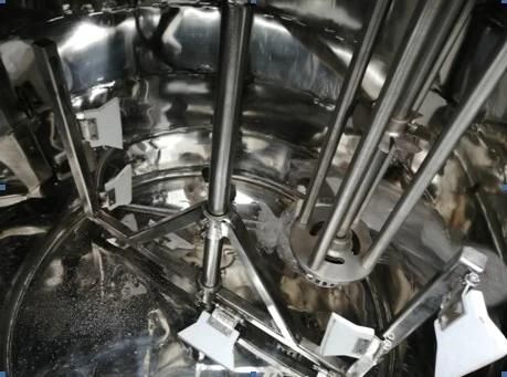 Sanitary Stainless Steel Juice Liquid Dairy Beverage Jacketed Heating Mixing Equipment Factory