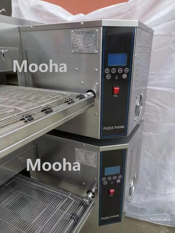 Digital Panel Electric Gas Conveyor Pizza Baking Oven with Tunnel