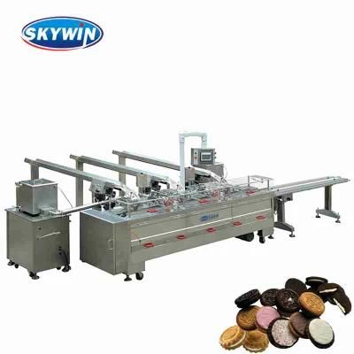 Skywin Biscuit Jam Cream Sandwich Machine Manufacturer Sandwiching Equipment