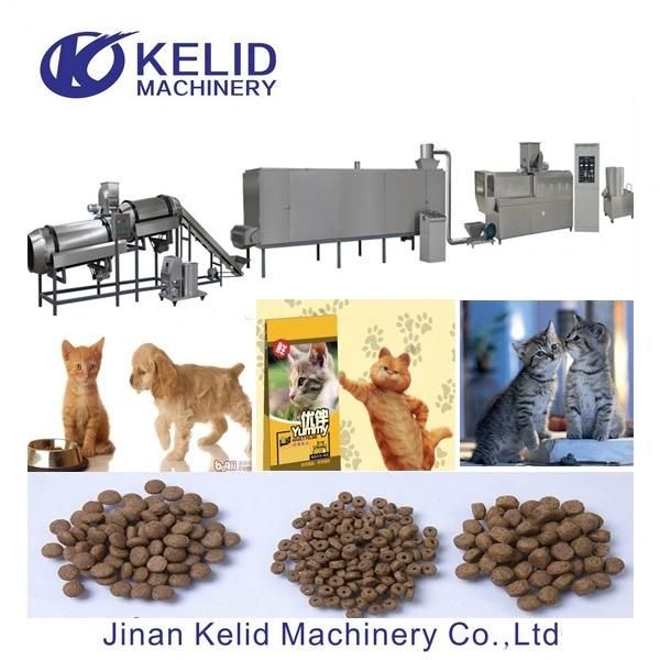 2019 New Design Twin Screw Pet Dog Food Extruder Machine
