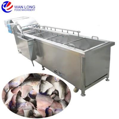 Fish Shrimp Prawn Lobster Chicken Breast Meat Automatic Washing Cleaning Machine with High ...