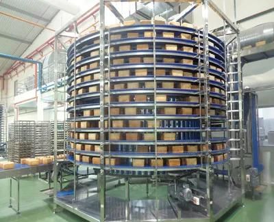 China Qualified High Strength Croissant Bakery Spiral Cooling Tower Machine