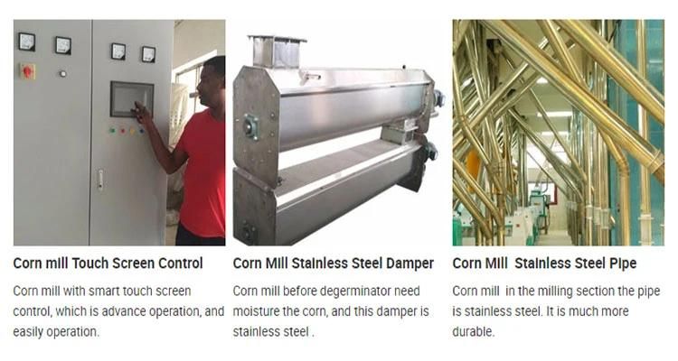 Automaitc 20 Tonnes Per Day Maize Flour Milling Machine to Make Porridge