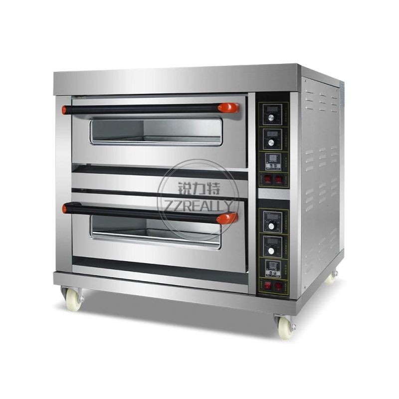 2 Decks 2 Trays Commercial Electric Baking Oven Cake Pizza Bread Oven Bakery Machines Baking Equipment