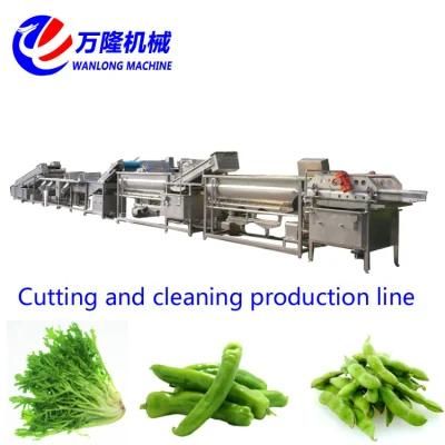 Automatic Salad Processing Line Vortex Washing Disinfection Machine Production Line Leaf ...