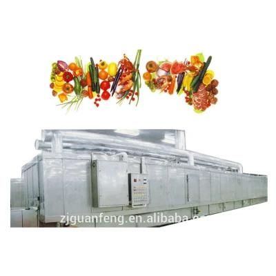 China 250kgh IQF Tunnel Freezer Food Quick Freezing Machine