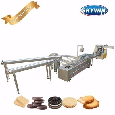 High Quality Three Servo-Motor SS304 Cover Cookie Creaming Sandwich Machine