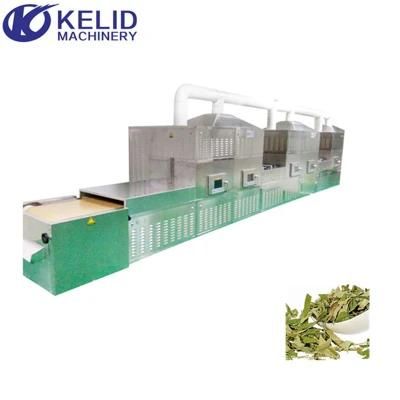 Tunnel - Belt Lotus Tea Leaves Herbs Drying and Sterilization Machine