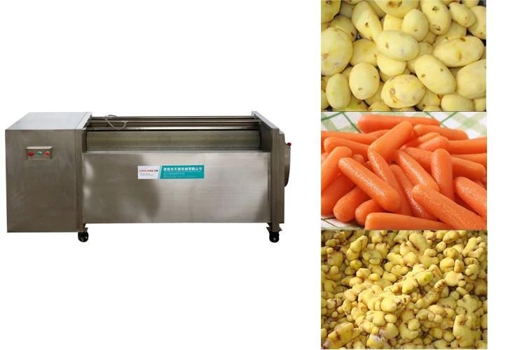 Automatic Carrot Potato Ginger Washing and Peeling Machine