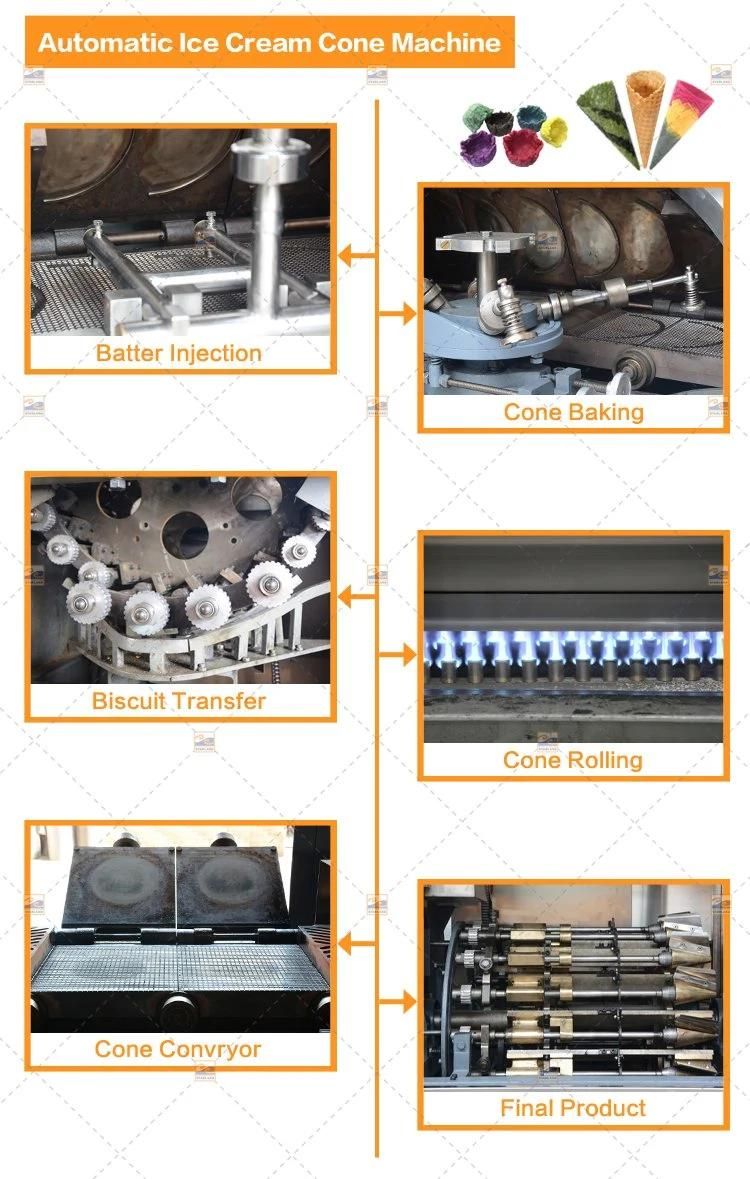 380V Automatic Ice Cream Wafer Cone Production Line