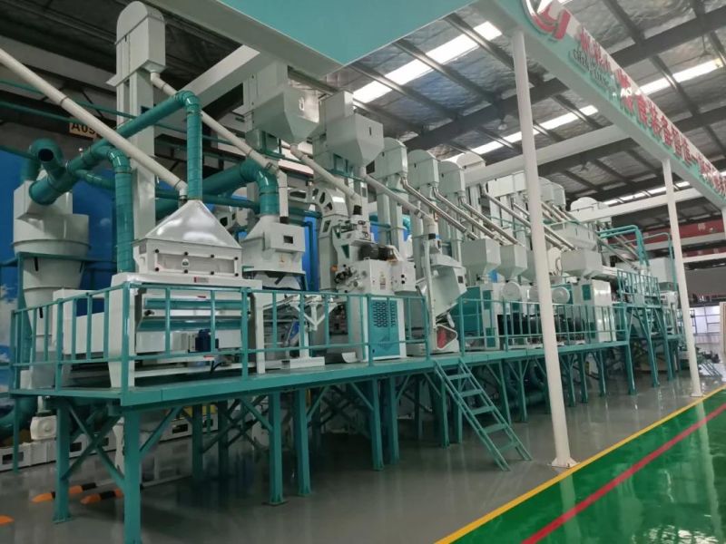 Clj Hot Selling Auto Rice Mill Machine 50tpd Complete Steel Platform Complete Rice Mill Plant Complete Rice Milling Machine
