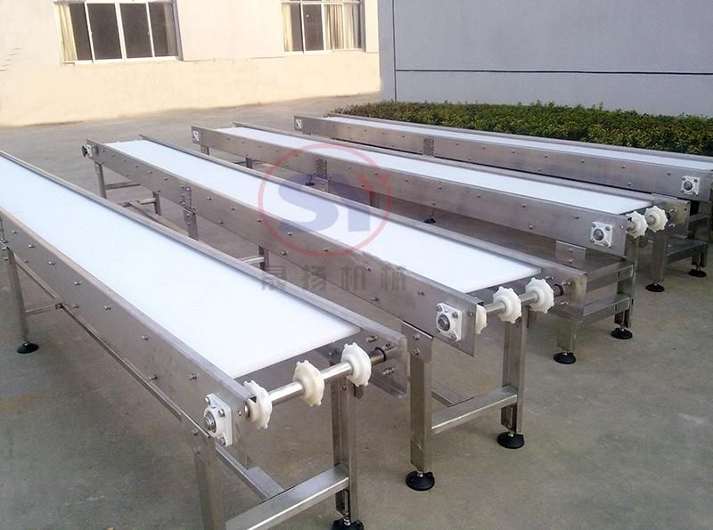 Horizontal Belt Powder Coating Conveyor for Raw Material Flat Transmission