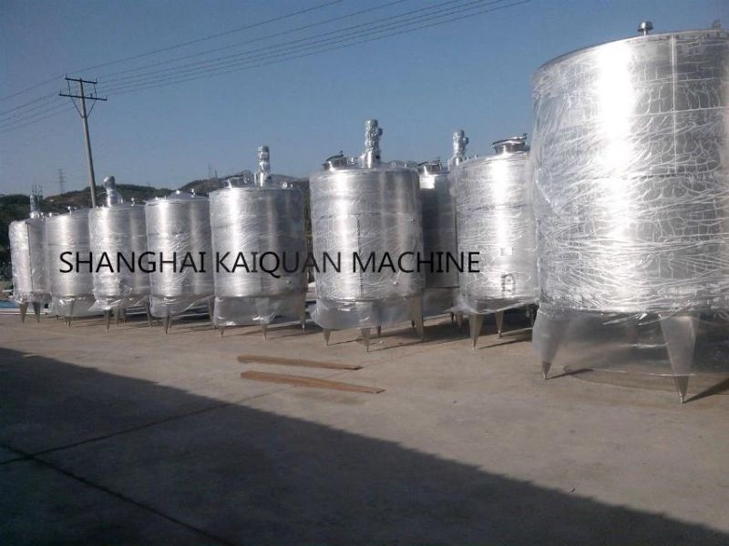 Stainless Steel Steam Heating Liquid Tank with Agitator